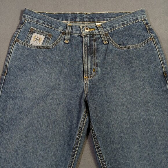 Cinch Jeans Men's 30x34 Blue Western Denim Silver Label Slim Straight Cowboy - Picture 4 of 10
